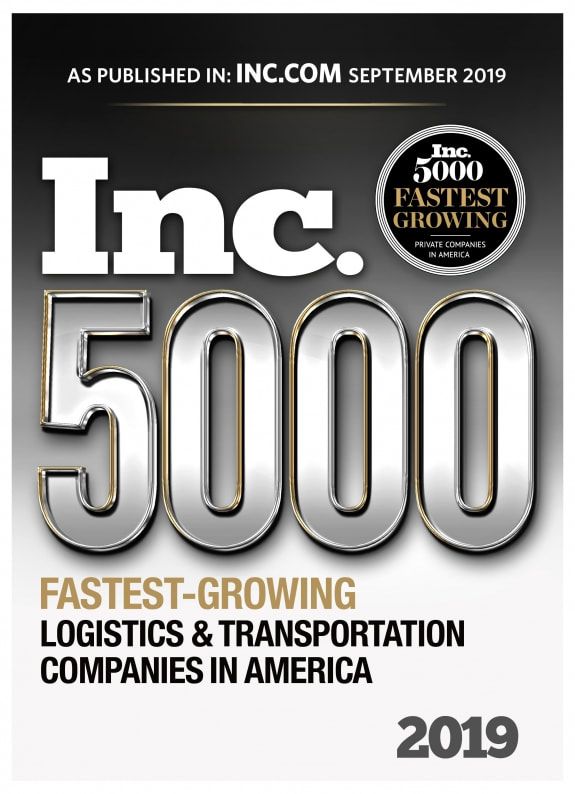 2019 INC 5000 Fastest Growing Logistics & Transportation Companies in America - Giltner Logisics